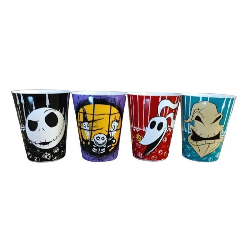 The Nightmare Before Christmas Set of 4‎ Reusable 1.5oz Shot Cups NWT
